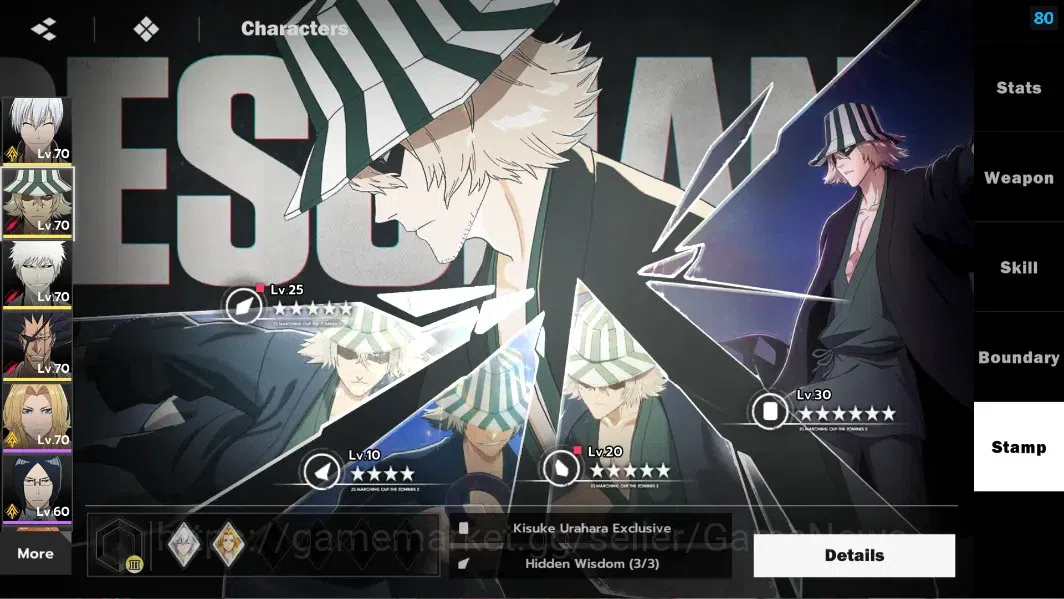 BLEACH: Soul Resonance Accounts NuverseSEA|LV 59|8 SSR [(GinB2,UrahB1,IchigoIH,Zar image 11