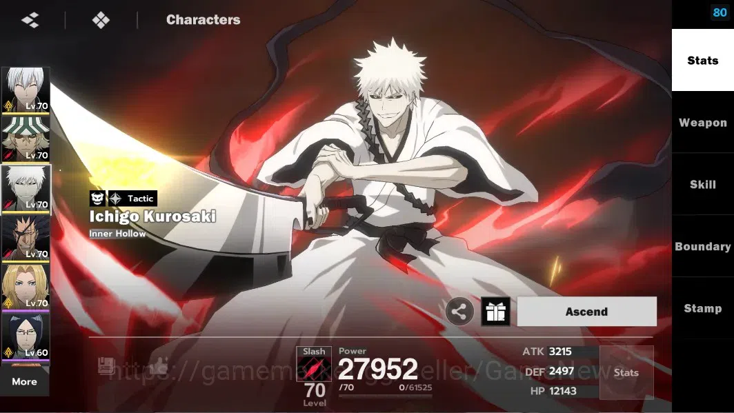 BLEACH: Soul Resonance Accounts NuverseSEA|LV 59|8 SSR [(GinB2,UrahB1,IchigoIH,Zar image 12