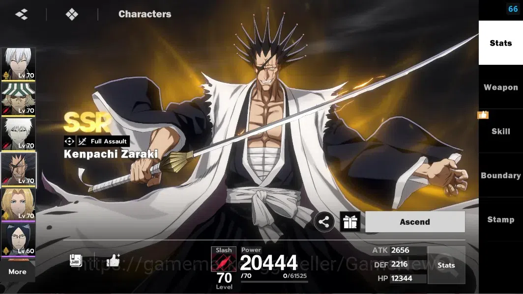 BLEACH: Soul Resonance Accounts NuverseSEA|LV 59|8 SSR [(GinB2,UrahB1,IchigoIH,Zar image 15