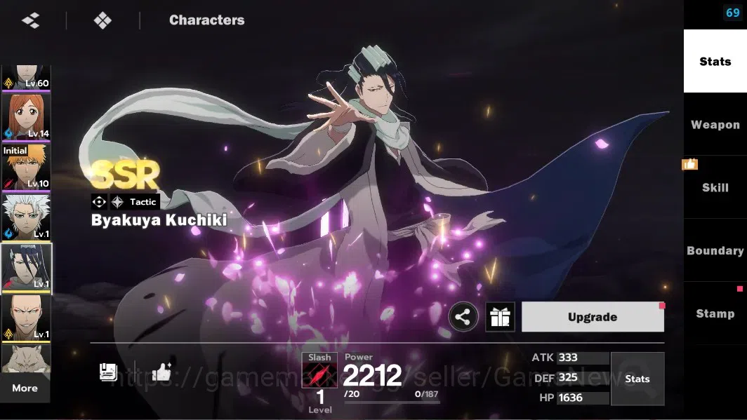 BLEACH: Soul Resonance Accounts NuverseSEA|LV 59|8 SSR [(GinB2,UrahB1,IchigoIH,Zar image 19