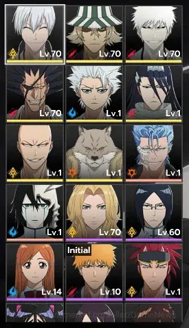 BLEACH: Soul Resonance Accounts NuverseSEA|LV 59|8 SSR [(GinB2,UrahB1,IchigoIH,Zar image 2