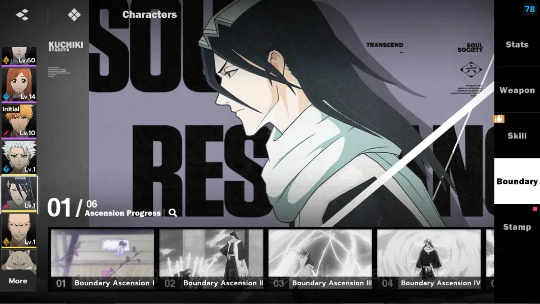 BLEACH: Soul Resonance Accounts NuverseSEA|LV 59|8 SSR [(GinB2,UrahB1,IchigoIH,Zar image 20