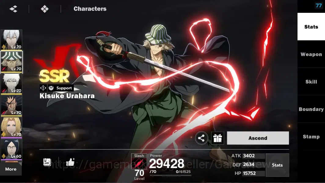 BLEACH: Soul Resonance Accounts NuverseSEA|LV 59|8 SSR [(GinB2,UrahB1,IchigoIH,Zar image 8