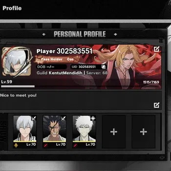 BLEACH: Soul Resonance Accounts NuverseSEA|LV 59|8 SSR [(GinB2,UrahB1,IchigoIH,Zar image 1
