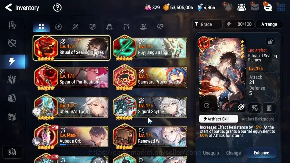 Epic Seven Accounts High-End Global Unverif|8ML (Salome, RoL, LW Peira, SP Celine, LQC, and etc)|PoH+Bless+Theater 10