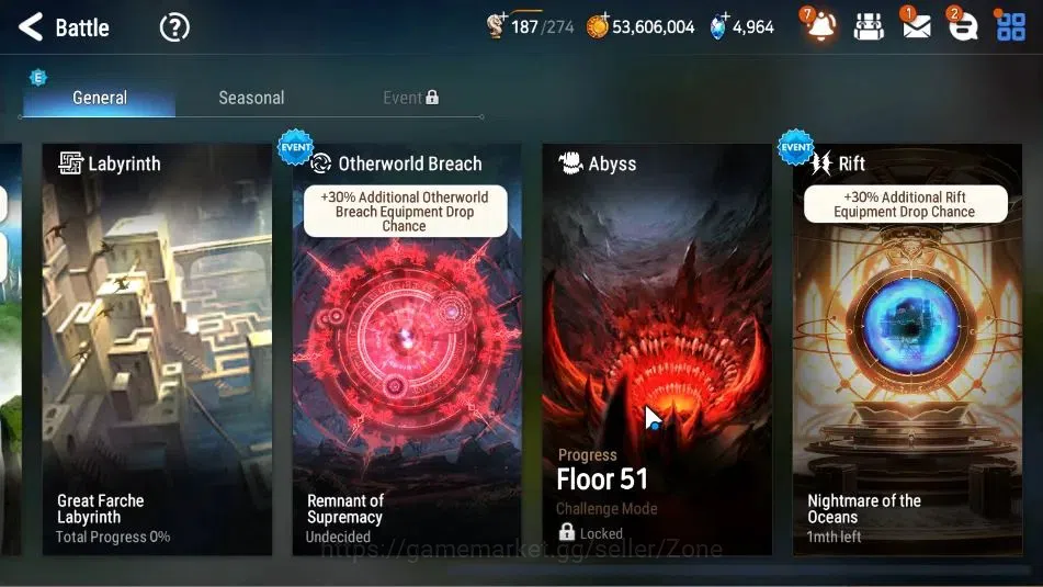 Epic Seven Accounts High-End Global Unverif|8ML (Salome, RoL, LW Peira, SP Celine, LQC, and etc)|PoH+Bless+Theater 7