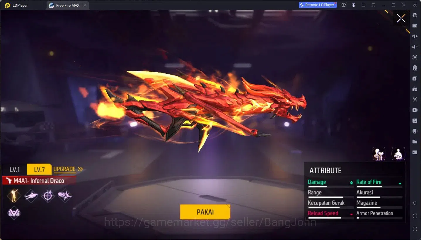Free Fire Accounts Indonesia | Vault 117 | M1887- Incendium Burst,Sol image 11