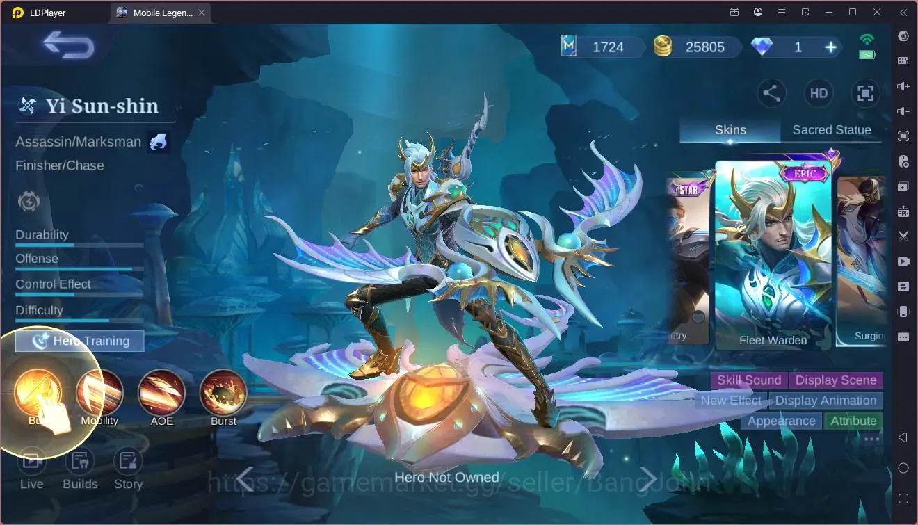 Mobile Legends: Bang Bang Accounts Global|Hero 61|Skin 54|Junior|SainSaiya Badang|9th image 2
