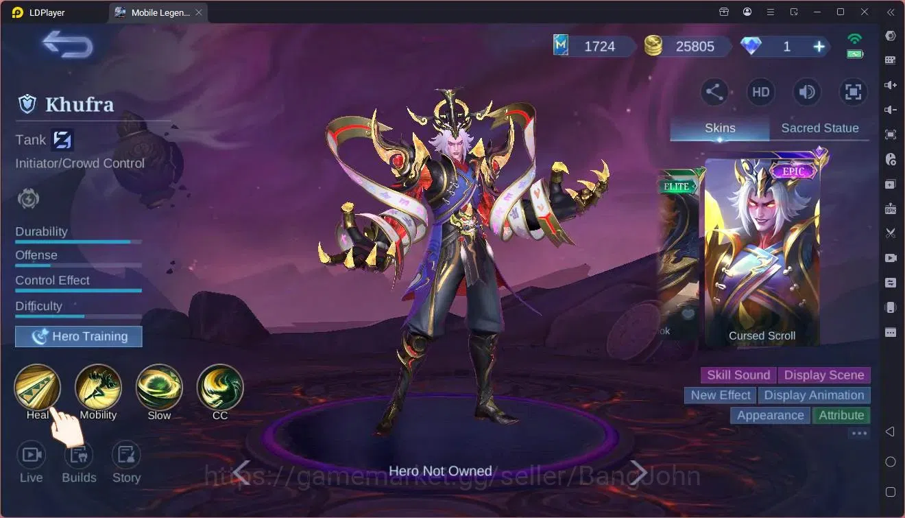 Mobile Legends: Bang Bang Accounts Global|Hero 61|Skin 54|Junior|SainSaiya Badang|9th image 4