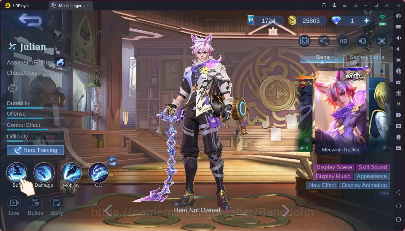 Mobile Legends: Bang Bang Accounts Global|Hero 61|Skin 54|Junior|SainSaiya Badang|9th image 7