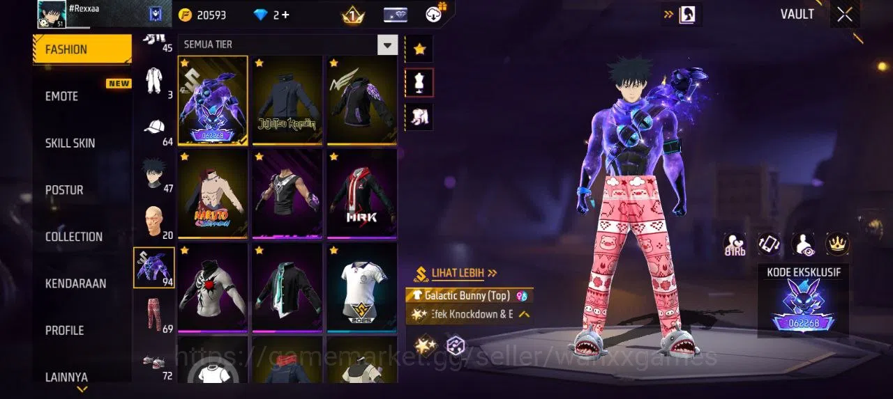 Free Fire Accounts Indonesia | EVOGUN 2 UMP LVL 4,MP40 LVL 3 SG MAMBAH VAULT 94 EMOTE 30 TAS 24 SKYWING 1 WEAPON 122 | W146 3