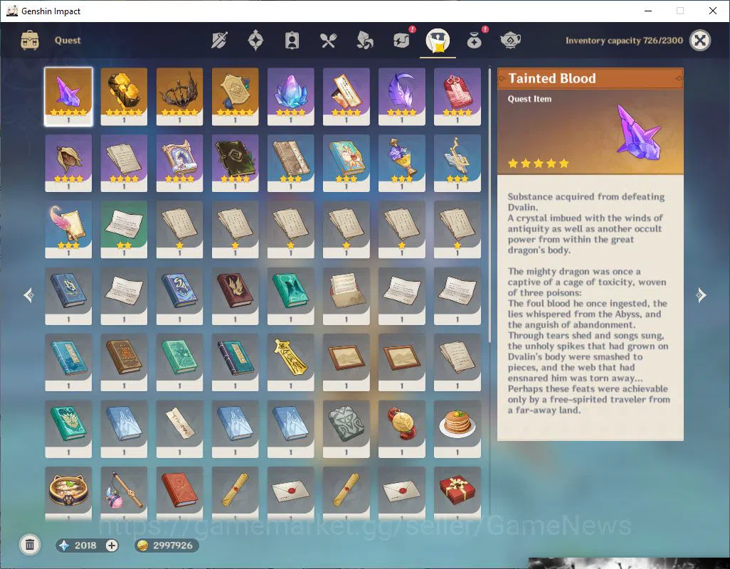 Genshin Impact Accounts ASIA|AR 56|6 Limited+5(5*Weapon)|(Navia,Mualani)+s image 13