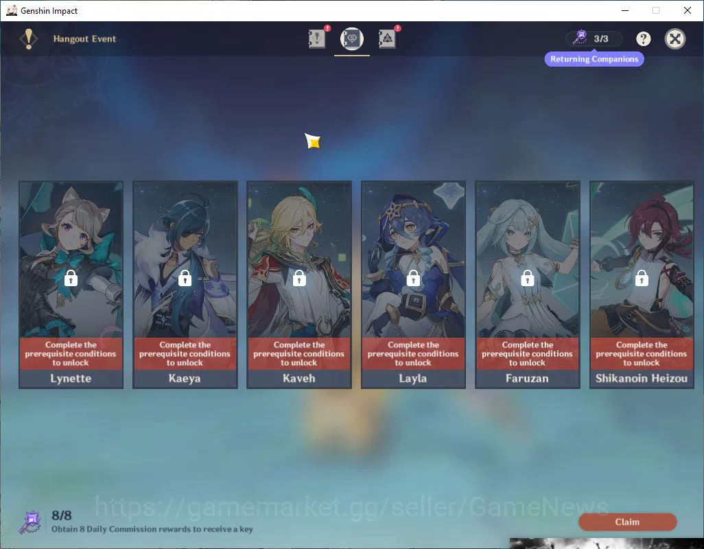 Genshin Impact Accounts ASIA|AR 56|6 Limited+5(5*Weapon)|(Navia,Mualani)+s image 17