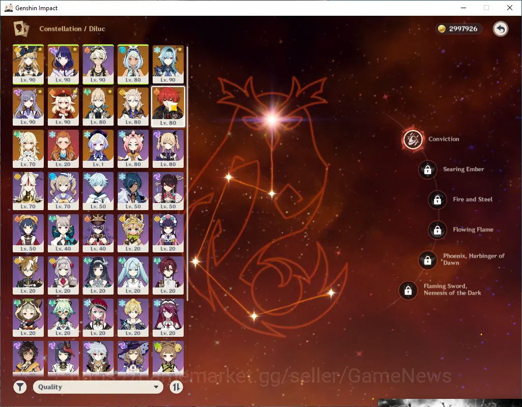Genshin Impact Accounts ASIA|AR 56|6 Limited+5(5*Weapon)|(Navia,Mualani)+s image 5