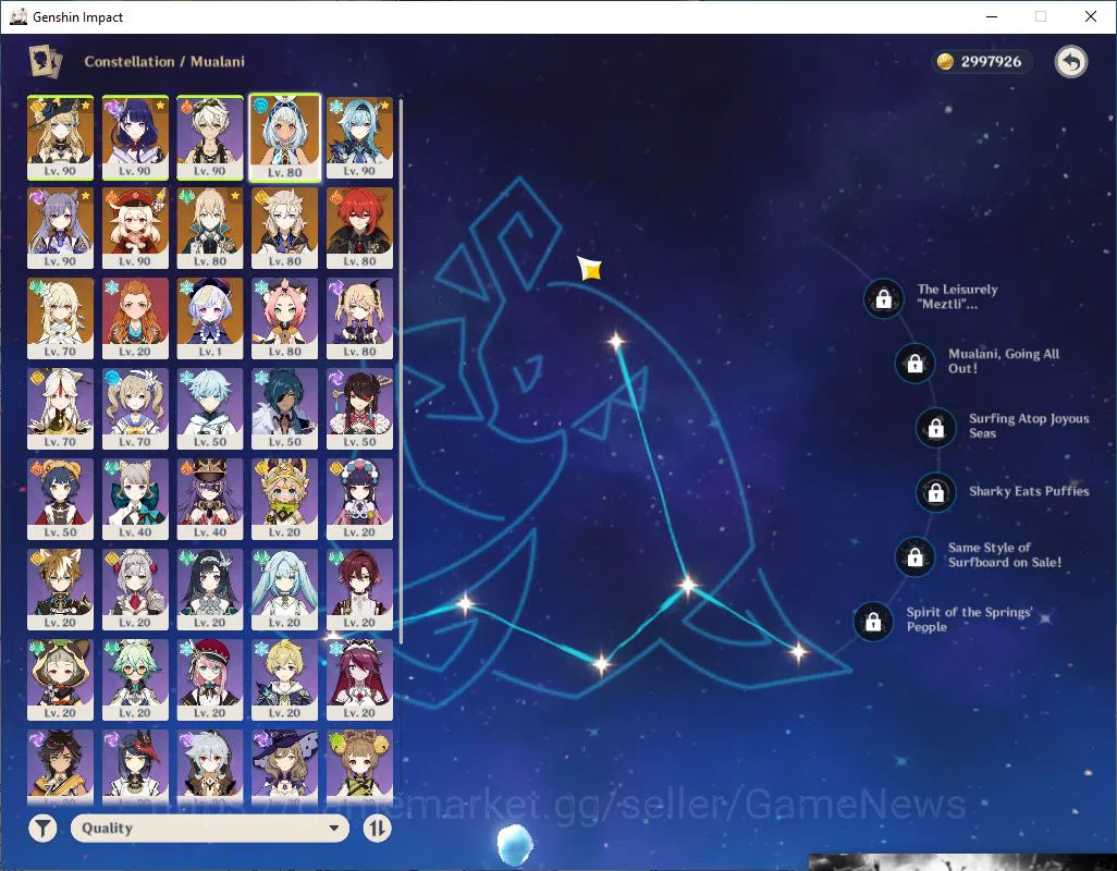 Genshin Impact Accounts ASIA|AR 56|6 Limited+5(5*Weapon)|(Navia,Mualani)+s image 7