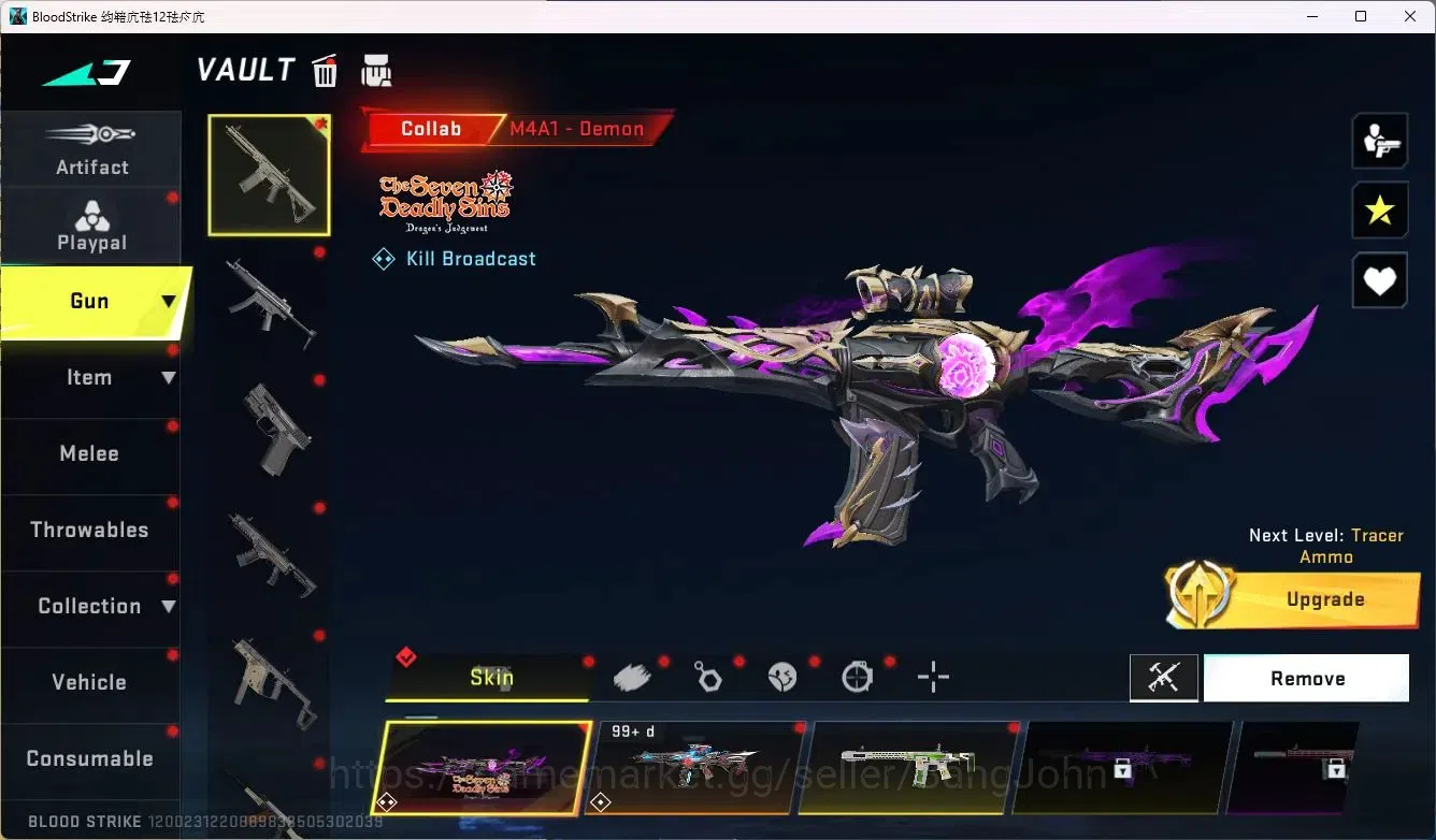 Blood Strike Accounts ASIA | Eternal Desert Eagle|4 7DS|1 EVANGELION|1 B image 7
