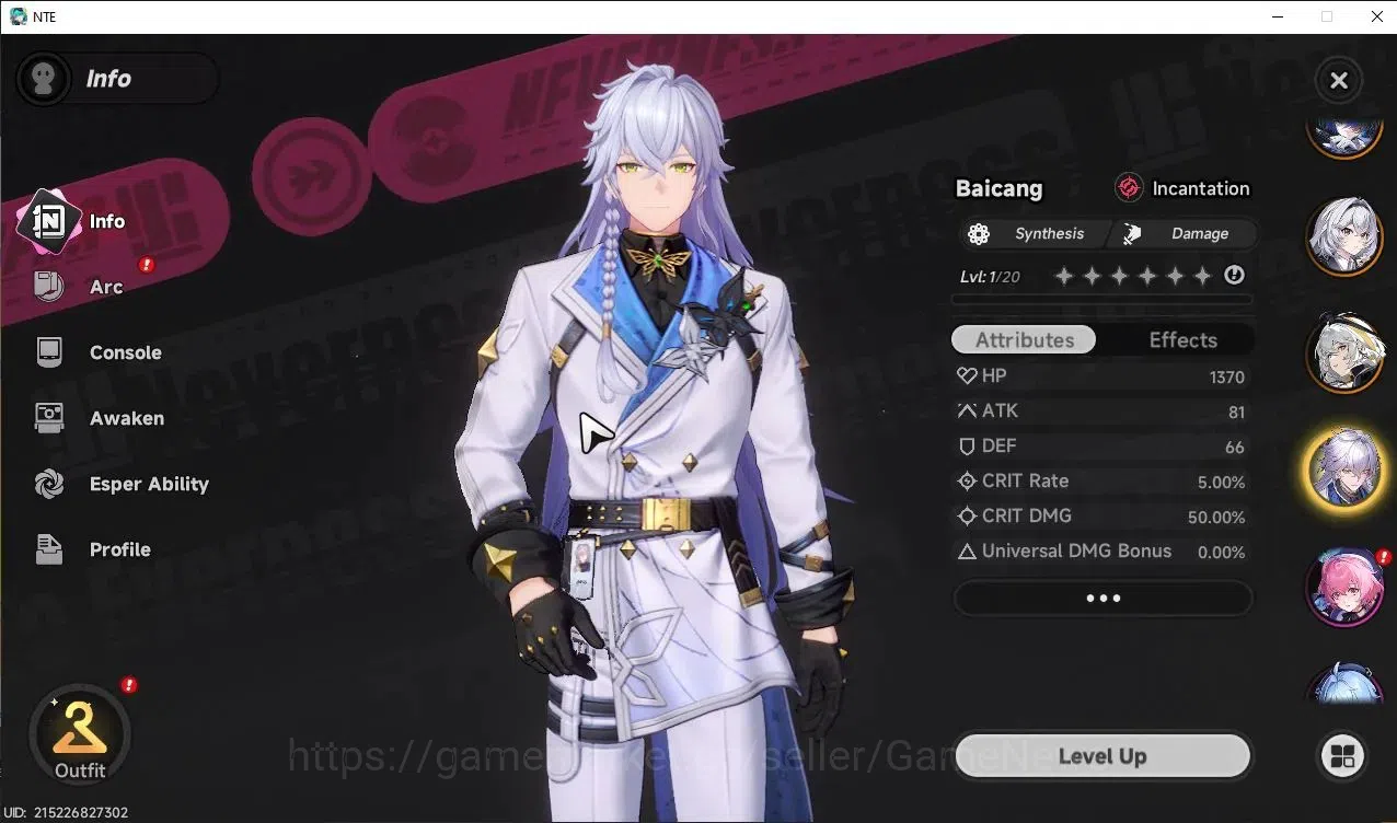 Neverness to Everness Accounts Global EU|HL 3| 4 SSR Hotori,Baicang,Hathor,Daffod image 3