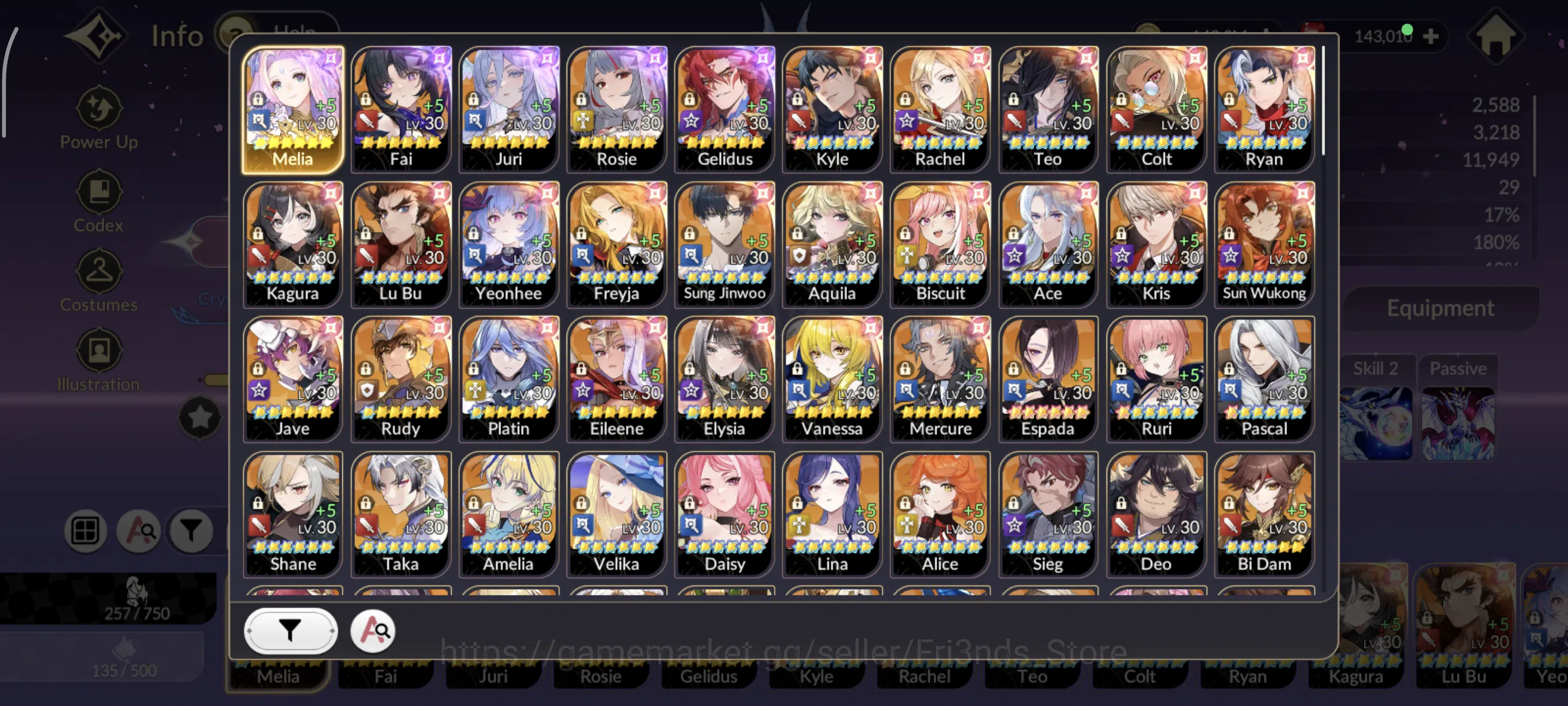 Seven Knights Re:Birth Accounts SKR31 | GLOBAL ASIA | BEAST 5 OLD 7K MELIA T1 + 24 image 1