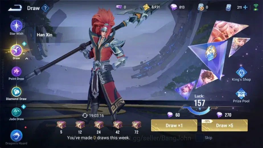 Honor of Kings Accounts Global |91H 78S|LNY2024 [Angela,Da Qiao,Zilong]|Sa image 8