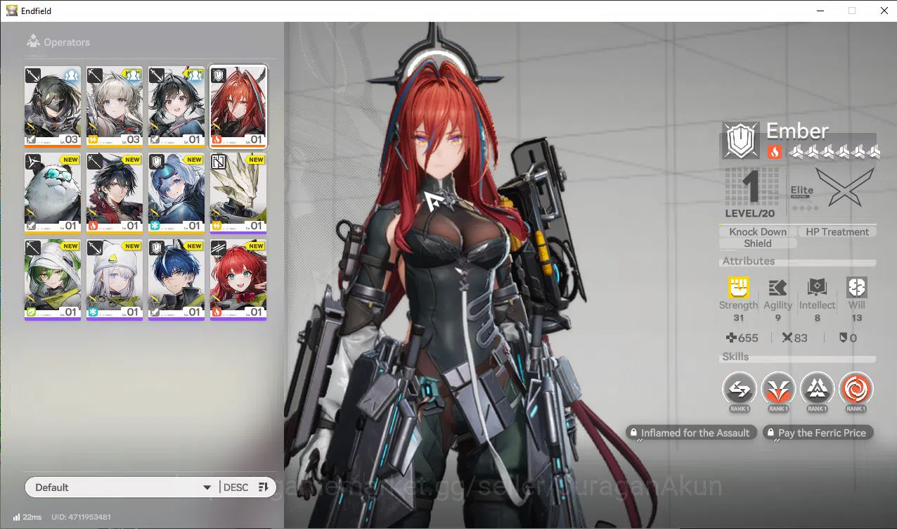 Arknights: Endfield Accounts Asia|Day2 Login|3K Arsenal Ticket & Basic HH Permi image 1