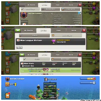 Clash of Clans Others READY FOR CWL|CLAN LEVEL 30 NICK English|QUEZON CLASHER|CH LVL 10 TROPS MAX|WIN 765|LOSE 474|CWL