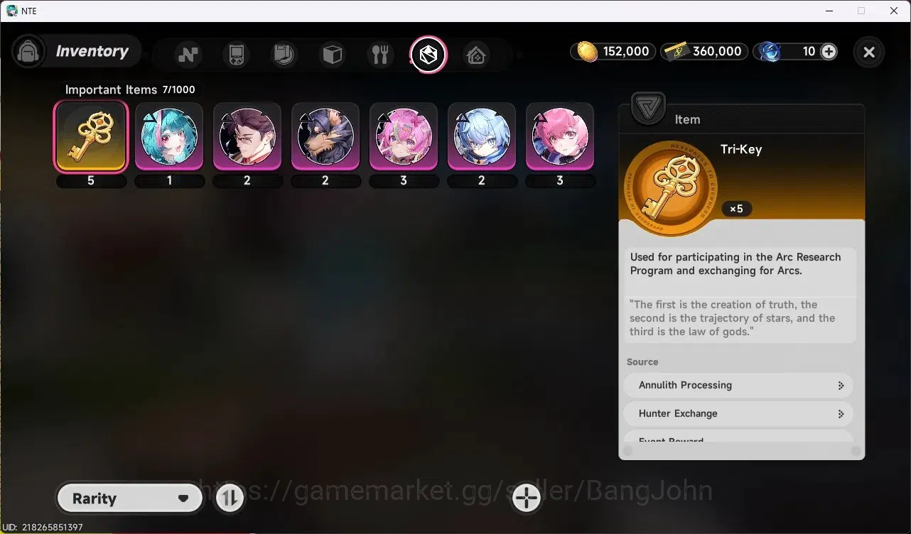 Neverness to Everness Accounts EU |Lv 3|Starter|2 S-Class (Hotori+Sign+Priceless image 13