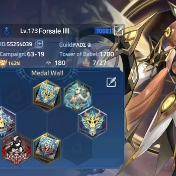 Mobile Legends: Adventure Accounts Global 706xx|Lv.173|142M Power|Camp 63-19|Vip 10|21 Awaken|6 UR|101 SSR[Yuri Collab