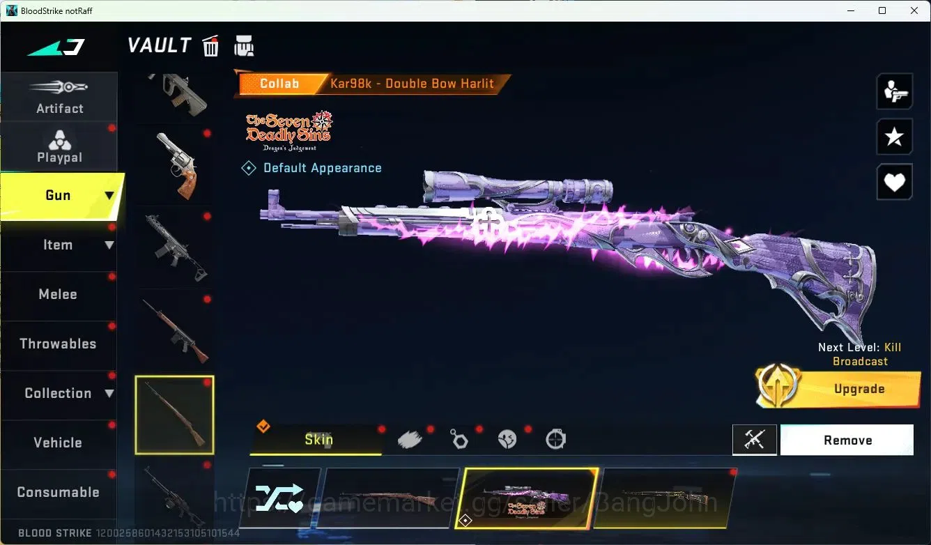 Blood Strike Accounts ASIA|LIMITED=BUTFLY KNIFE,AR97,MP155|EVOLVED=FAL|C image 15