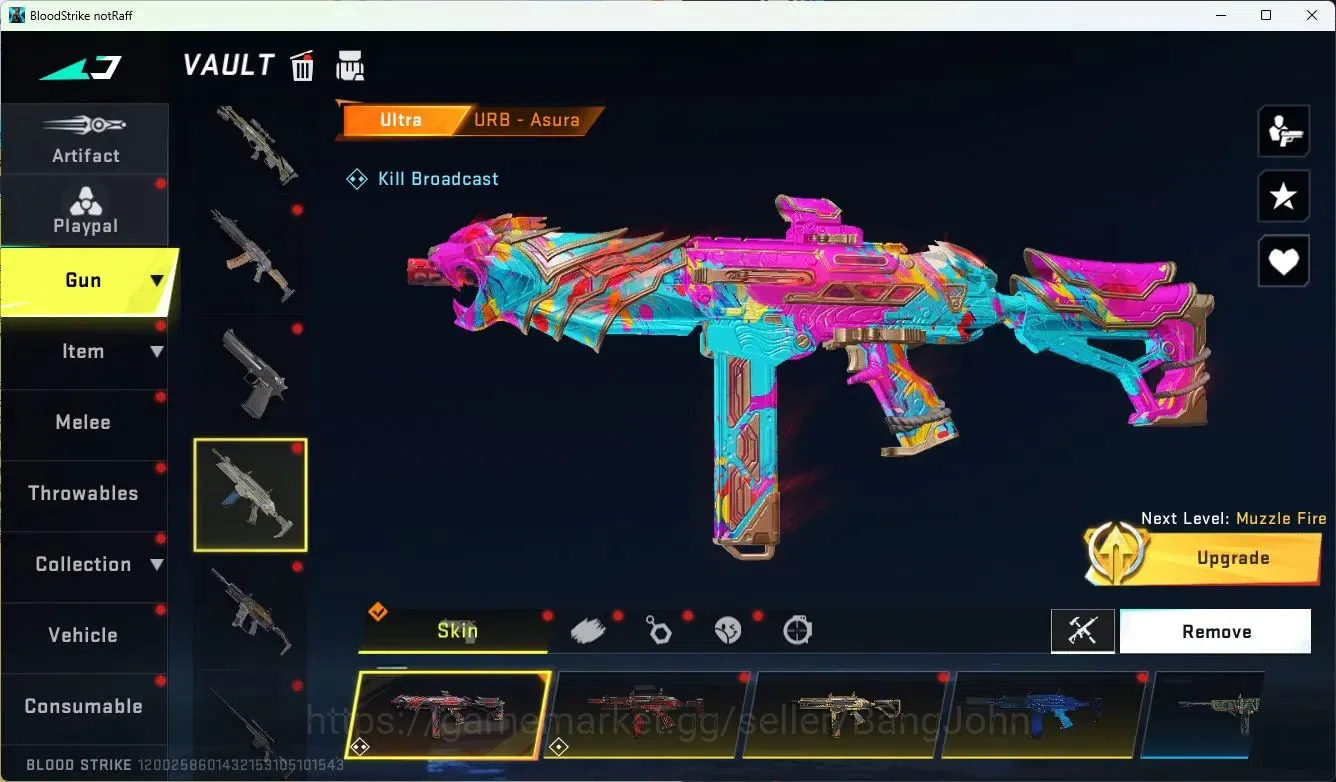 Blood Strike Accounts ASIA|LIMITED=BUTFLY KNIFE,AR97,MP155|EVOLVED=FAL|C image 9