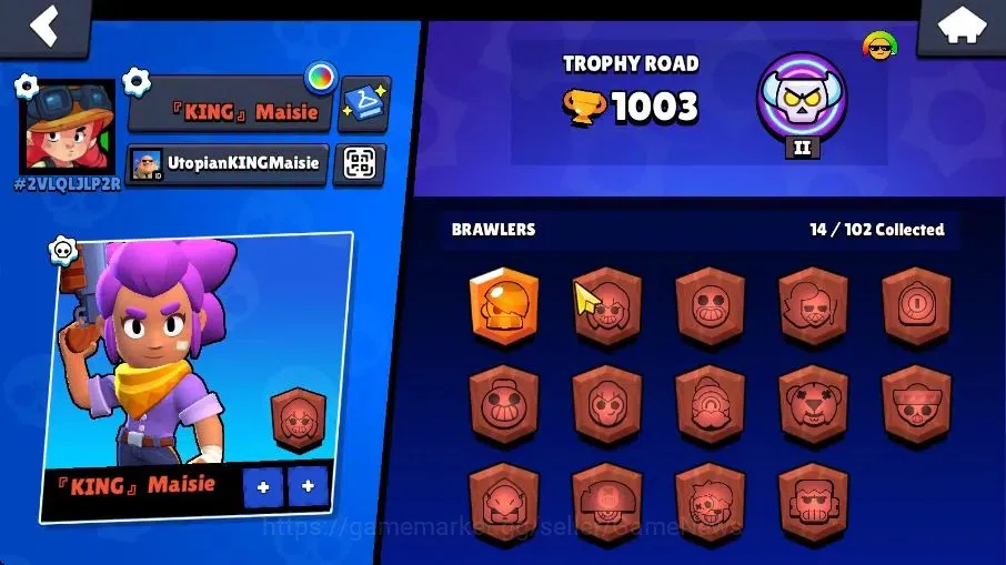 Brawl Stars Accounts 1003 Trophy|14 Brawlers 3 Max Lvl [Edgar,Emz,Shell image 9