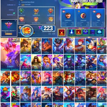 Mobile Legends: Bang Bang Collector #3567 223 Skins | Collector Natalia | Sanrio Flory image 1