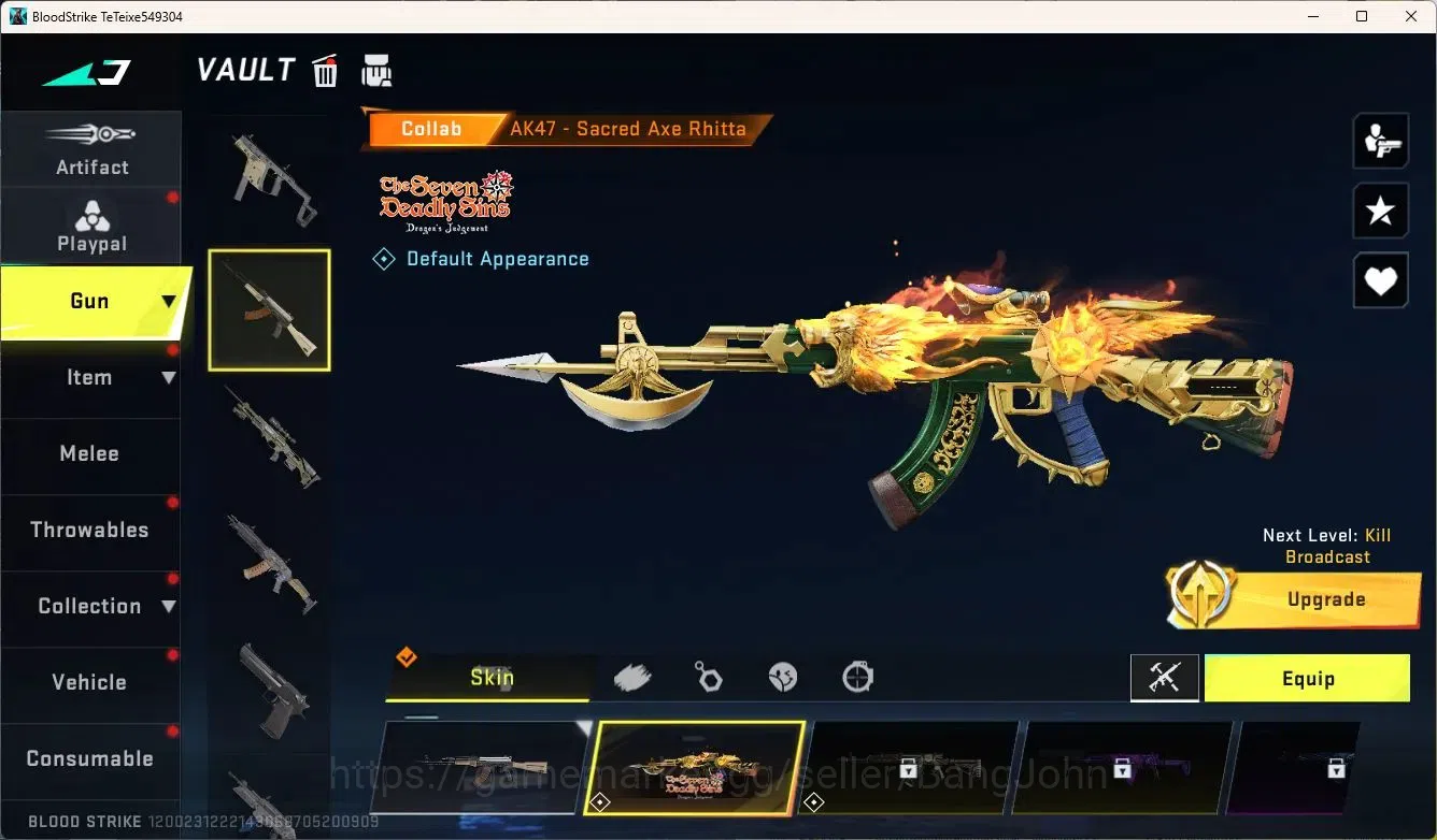 Blood Strike Accounts ASIA  | 1 7DS Gun | 1 ULTRA Gun | 1 LEGENDARY Gun  image 4