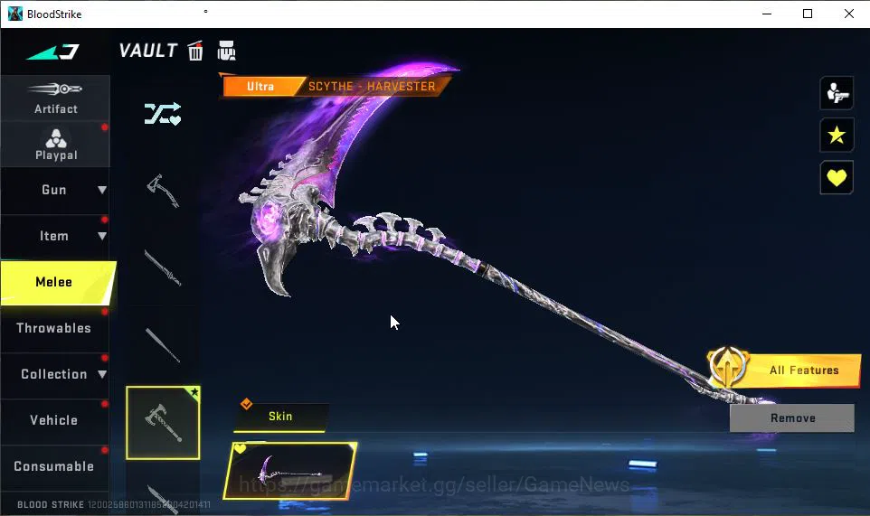 Blood Strike Accounts ASIA|ETERNAL VOLT-DeathClaw|Melee ULTRA Scythe-HAR image 13
