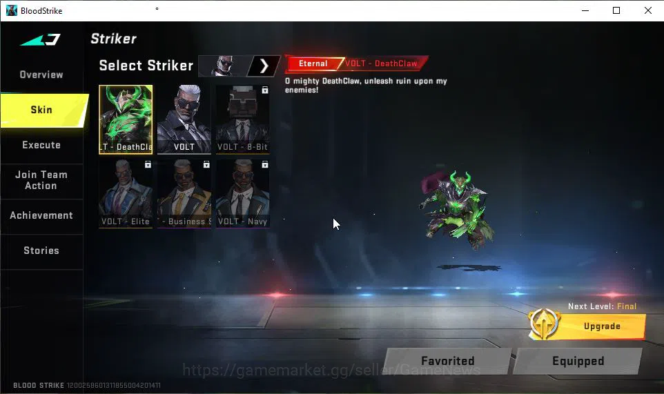 Blood Strike Accounts ASIA|ETERNAL VOLT-DeathClaw|Melee ULTRA Scythe-HAR image 14