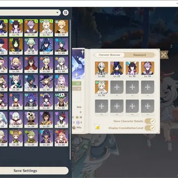 Genshin Impact Accounts Others Asia|AR 52|5 Limited + 4 (*5 Weapon)|Vesna,Durin,Columbina,Clorinde,Arlecchino|Male MC+Sign