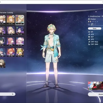 Honkai Star Rail Accounts Others ASIA |TL 25|3 Limited|(Aventurine Waveflair, Silver Wolf, Gilgamesh) +Std Gepard|Jarilo