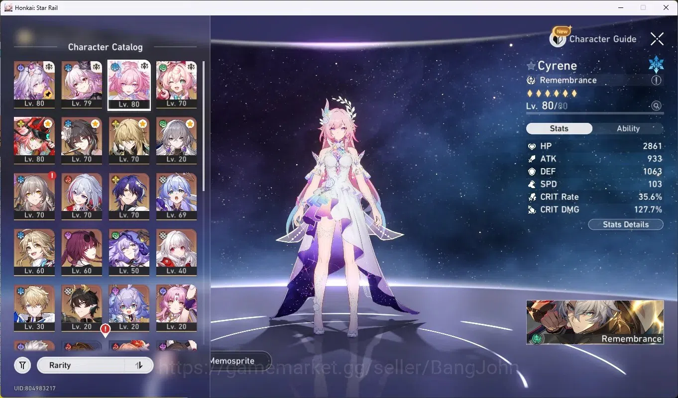 Honkai Star Rail Accounts Others ASIA|TL 65|15 Limited,CastoPremTim [(Castorice 2