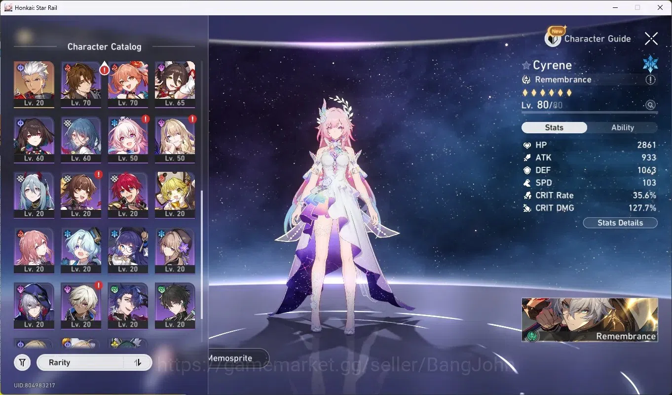 Honkai Star Rail Accounts Others ASIA|TL 65|15 Limited,CastoPremTim [(Castorice 3