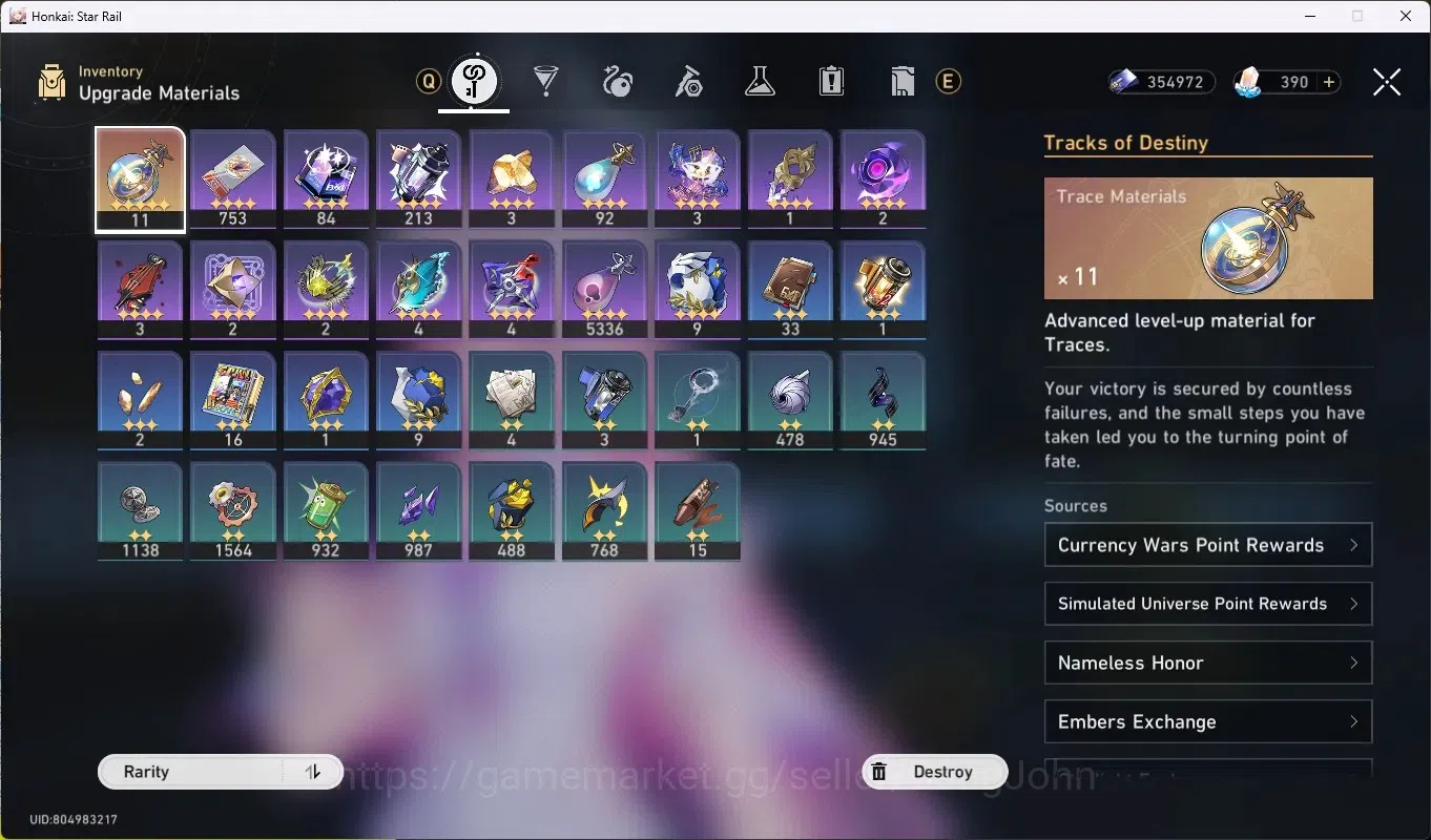 Honkai Star Rail Accounts Others ASIA|TL 65|15 Limited,CastoPremTim [(Castorice 9
