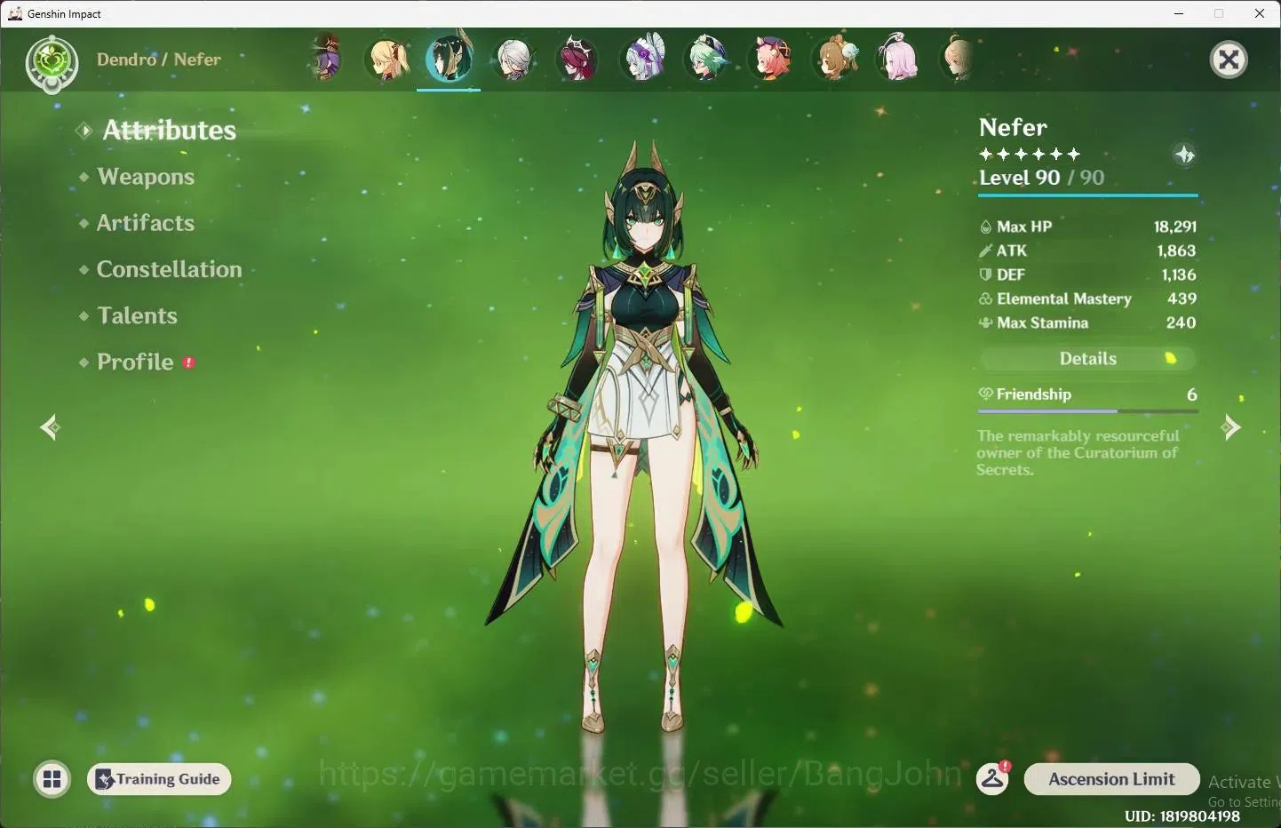 Genshin Impact Accounts ASIA | AR 55 |4 Limit+1 Sign (Columbina Sign, Vark image 6