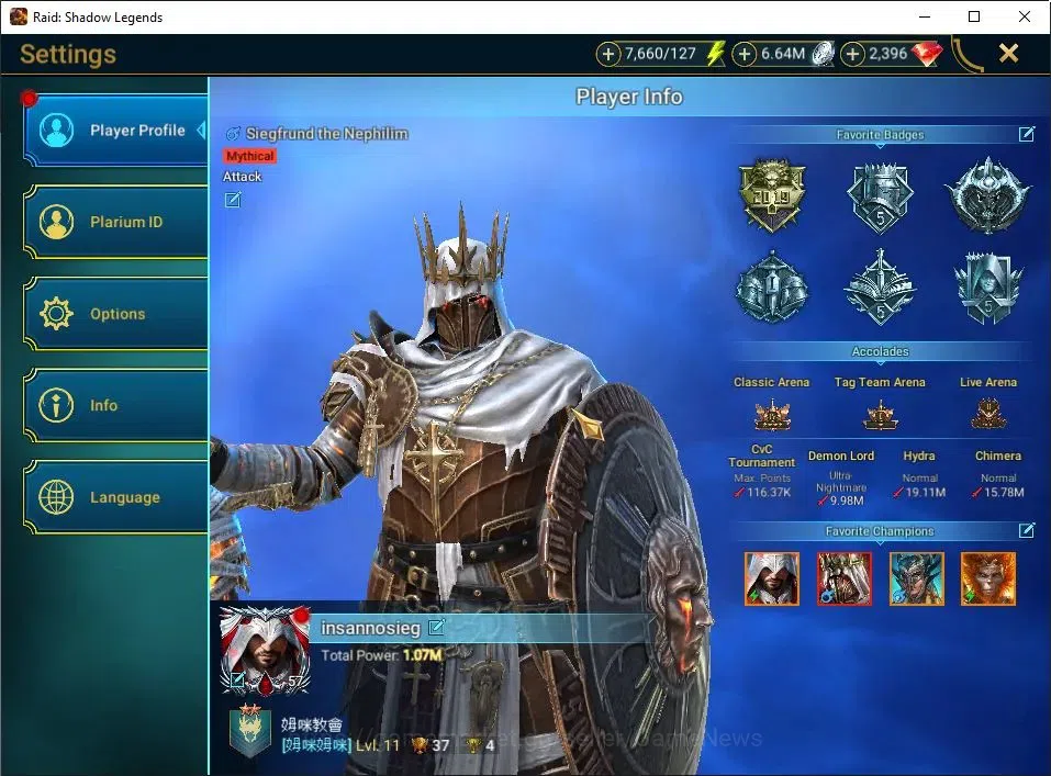 Raid: Shadow Legends Accounts Lv57 1M Power|1 Mythic(Siegfrund)|25 Legend(Xenomo image 2