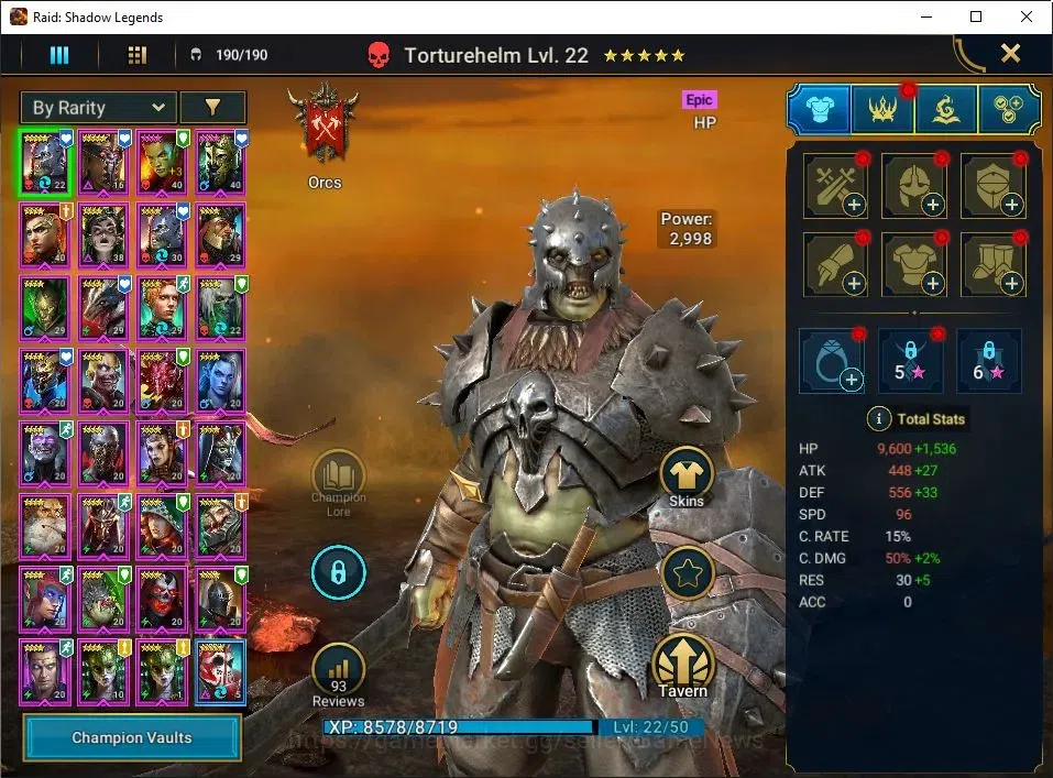 Raid: Shadow Legends Accounts Lv57 1M Power|1 Mythic(Siegfrund)|25 Legend(Xenomo image 5