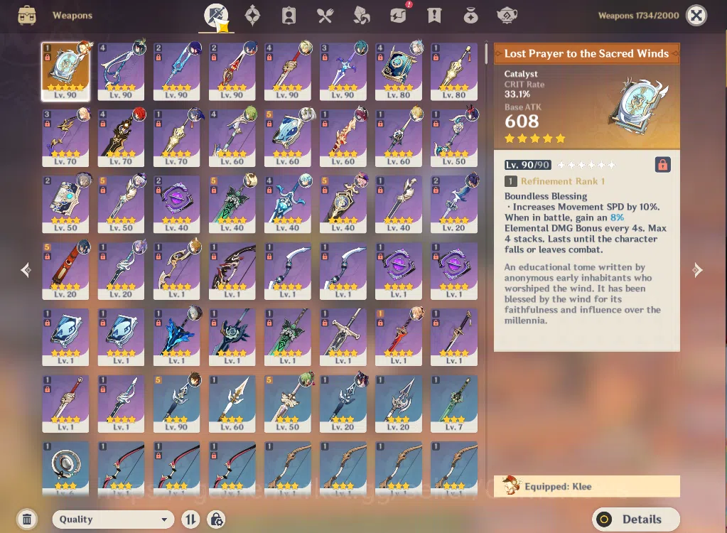 Genshin Impact Accounts ASIA|AR56|8Limited+1(*5Weapon)|Skrik,Escoffier,Rai image 11
