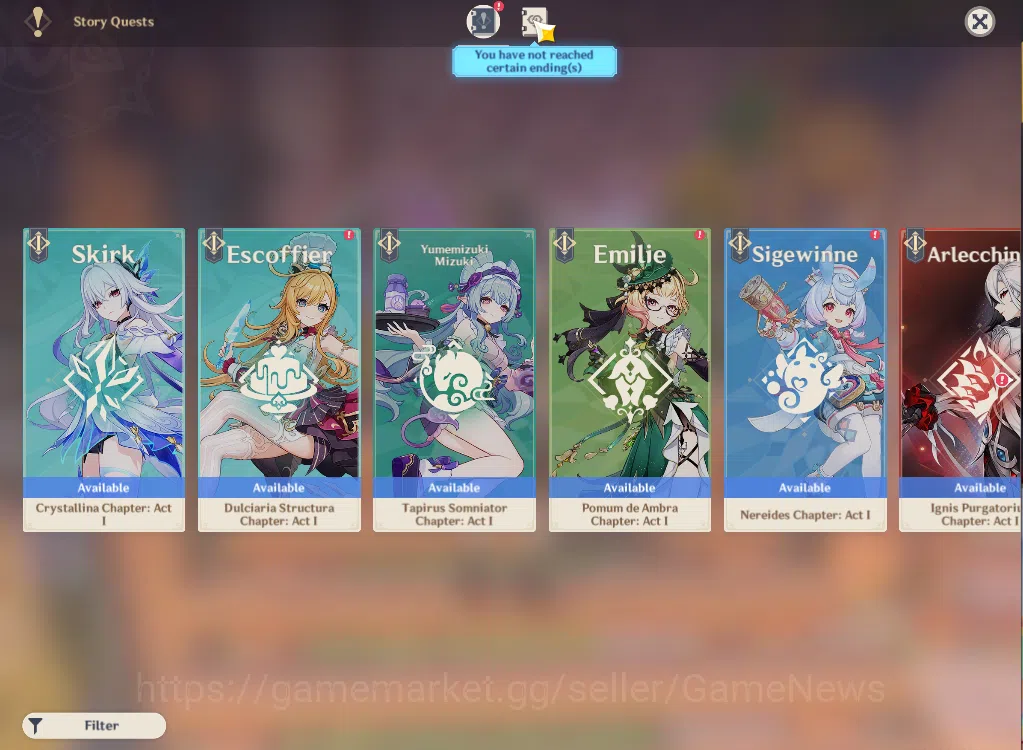 Genshin Impact Accounts ASIA|AR56|8Limited+1(*5Weapon)|Skrik,Escoffier,Rai image 4