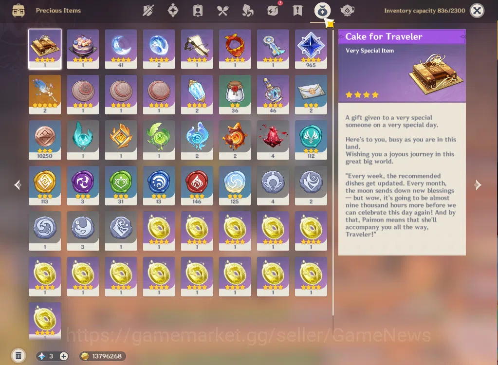 Genshin Impact Accounts ASIA|AR56|8Limited+1(*5Weapon)|Skrik,Escoffier,Rai image 6