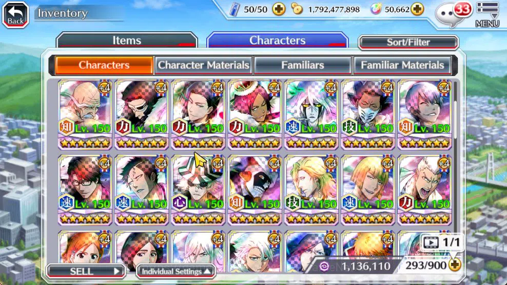 Bleach: Brave Souls Accounts Mid-Tier [GBL]50K Orb|10th Anniv Ichigo,TYBW25 Jushiro,Soul 10
