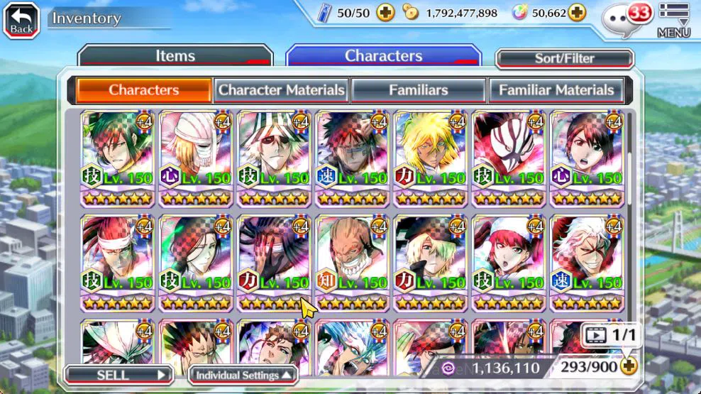 Bleach: Brave Souls Accounts Mid-Tier [GBL]50K Orb|10th Anniv Ichigo,TYBW25 Jushiro,Soul 11