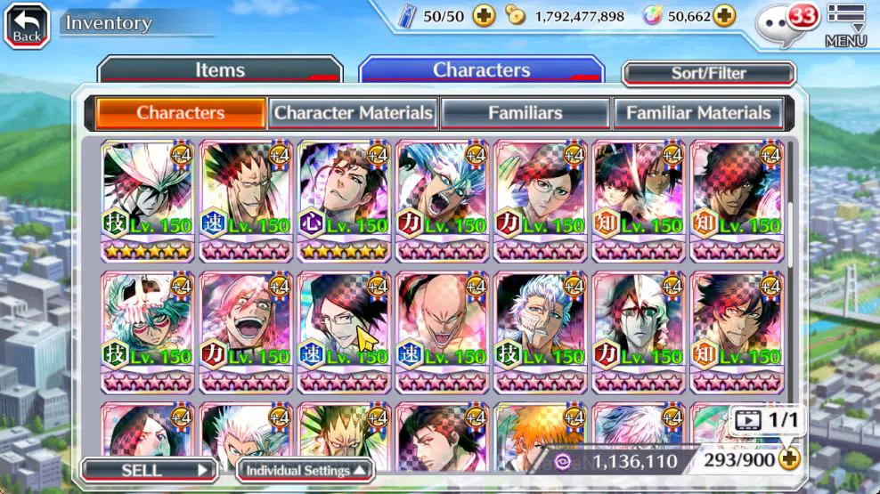 Bleach: Brave Souls Accounts Mid-Tier [GBL]50K Orb|10th Anniv Ichigo,TYBW25 Jushiro,Soul 12