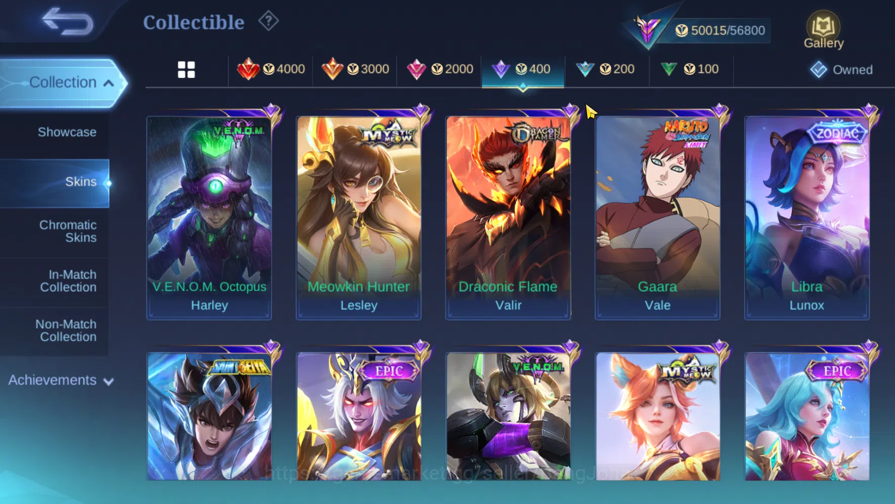 Hero 118 Skin 227 | Prime Yuzhong | Zodiac Lunox | Kof Karina | Seiya Badang ~ ML1116B Mobile Legends: Bang Bang Others Hero 118 Skin 227 | Prime Yuzhong | Zodiac Lunox | image 1