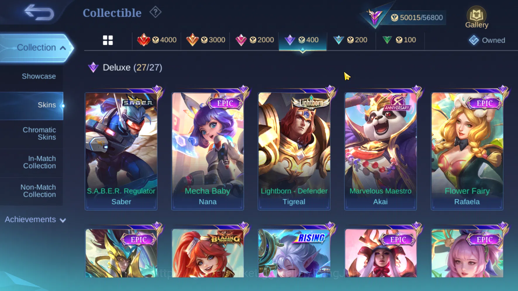Mobile Legends: Bang Bang Accounts Others Hero 118 Skin 227 | Prime Yuzhong | Zodiac Lunox | Kof Karina | Seiya Badang 8